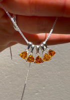 Spessartine Garnet (mandarin) Faceted pendant