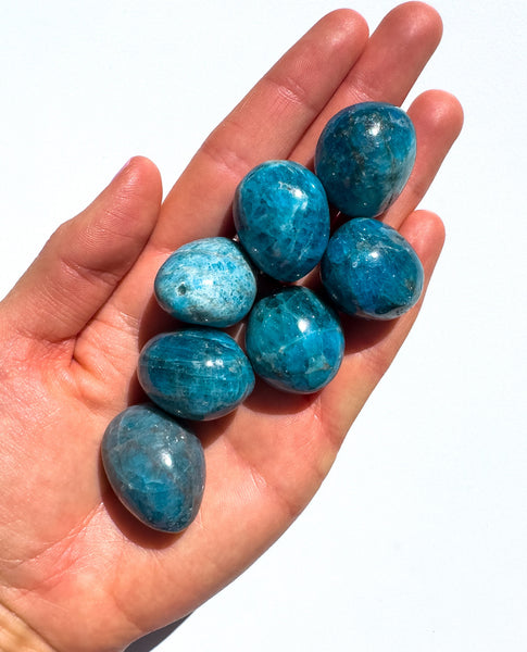 Blue Apatite Tumblestone