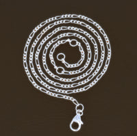 Figaro Chain 16-18 inch adjustble Inch Chain 1mm