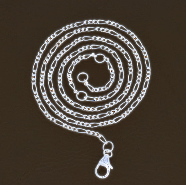 Figaro Chain 16-18 inch adjustble Inch Chain 1mm