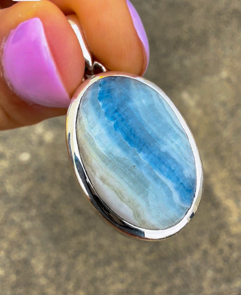Blue Scheelite pendant