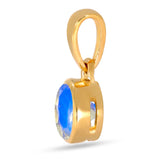 Moonstone Pendant 5mm Gold Vermeil