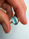 Aqua Kyanite Ring  size 7