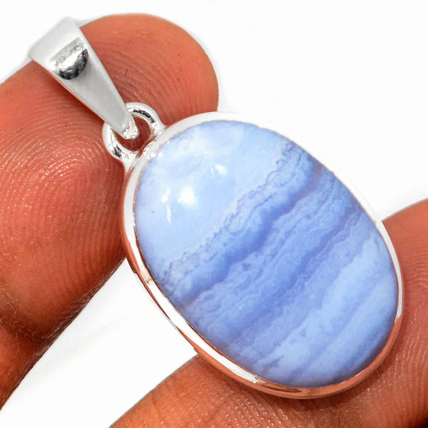 Blue Lace Agate Pendant