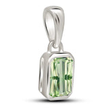 Green Kyanite Pendant 6x4mm