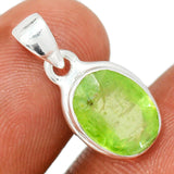 Green Kyanite Faceted Pendant