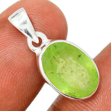 Green Kyanite Faceted Pendant