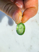 Green Kyanite Faceted Pendant