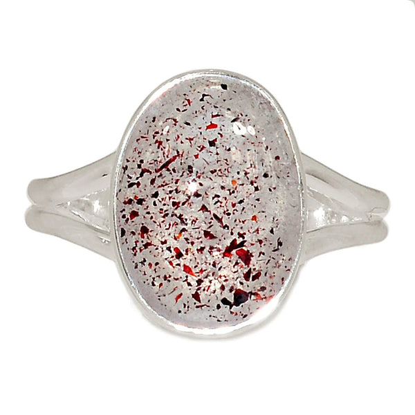 Lepidicrosite in Quartz Ring Size 10