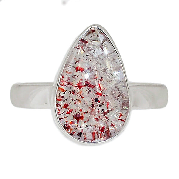 Lepidicrosite in Quartz Ring size 8.5