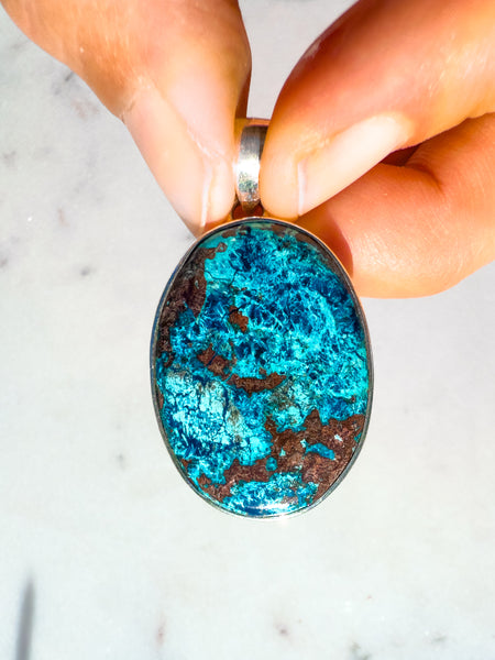 Shattuckite pendant