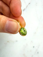 Peridot faceted gold vermeil Pendant