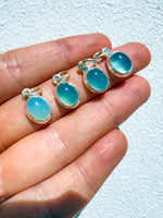 Blue Chalcedony Pendant small