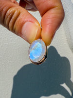 Moonstone Faceted Rose Gold Pendant