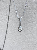 Herkimer Diamond- Aries Birthstone Pendant Sterling Silver
