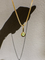 Peridot- Leo Birthstone Pendant Gold Vermeil
