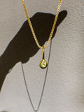 Peridot- Leo Birthstone Pendant Gold Vermeil