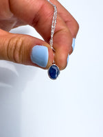 Sapphire pendant 7x5mm
