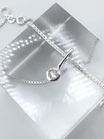 Herkimer Diamond- Aries Birthstone Pendant Sterling Silver