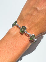 Moldavite Bracelet 7 pieces