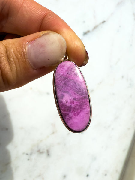 Cobalto Calcite Cabochon Pendant