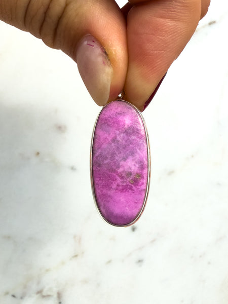 Cobalto Calcite Cabochon Pendant