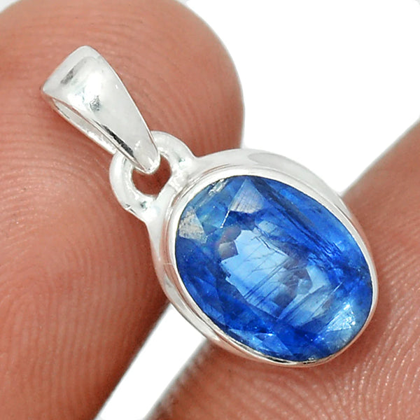Blue Kyanite Faceted Pendant