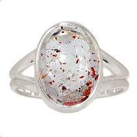 Lepidicrosite in Quartz Ring size 7