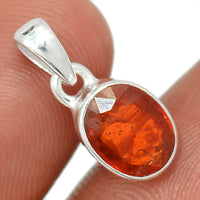 Orange Kyanite Faceted Pendant