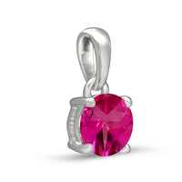 Pink Topaz Faceted Pendant 6mm