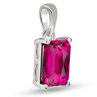 Pink Topaz Faceted Pendant 8x6mm