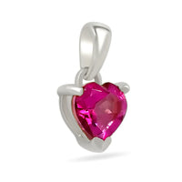Pink Topaz Faceted Pendant 6mm
