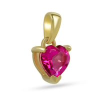 Pink Topaz Faceted Pendant 6mm 18k Gold Vermeil