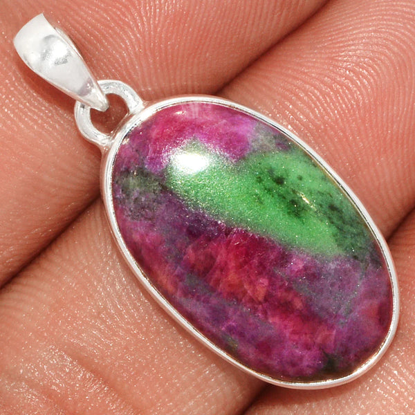 Ruby Zoisite (Anyolite) Pendant