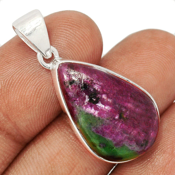 Ruby Zoisite (Anyolite) Pendant