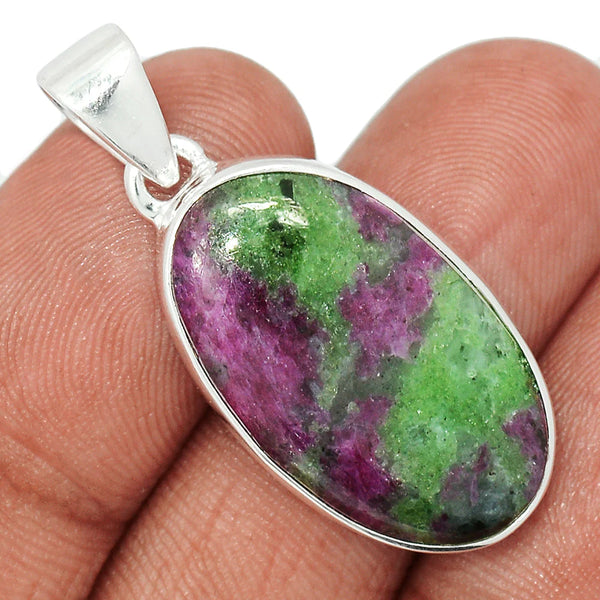 Ruby Zoisite (Anyolite) Pendant
