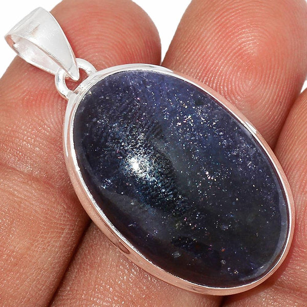 Iolite Sunstone Pendant