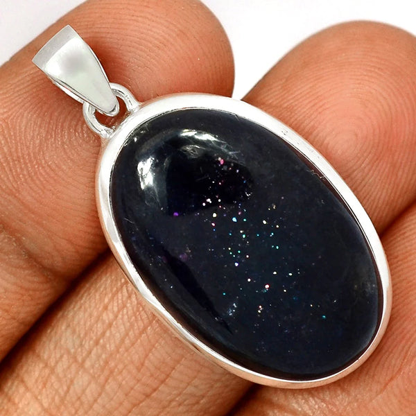 Iolite Sunstone Pendant