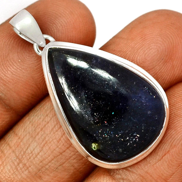 Iolite Sunstone Pendant