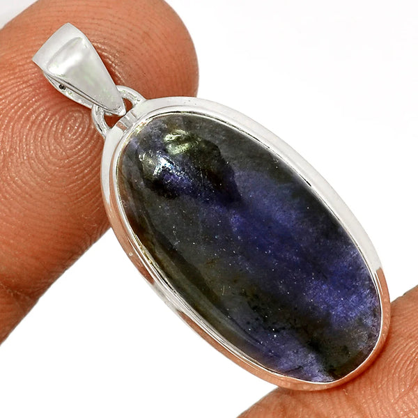 Iolite Sunstone Pendant
