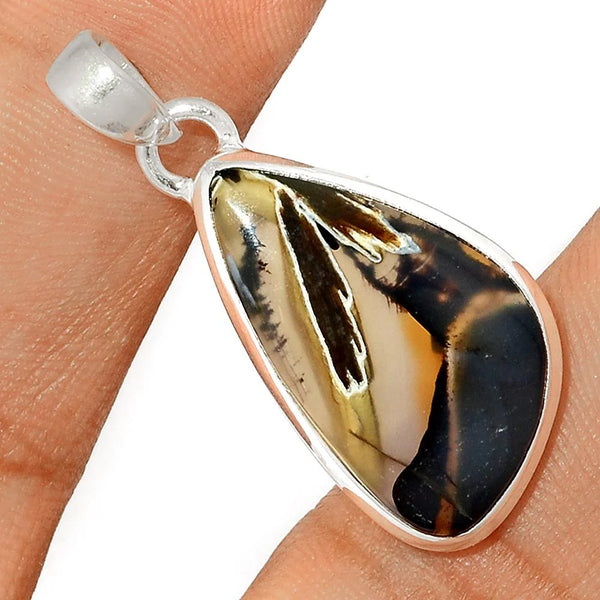 Tube Agate Pendant