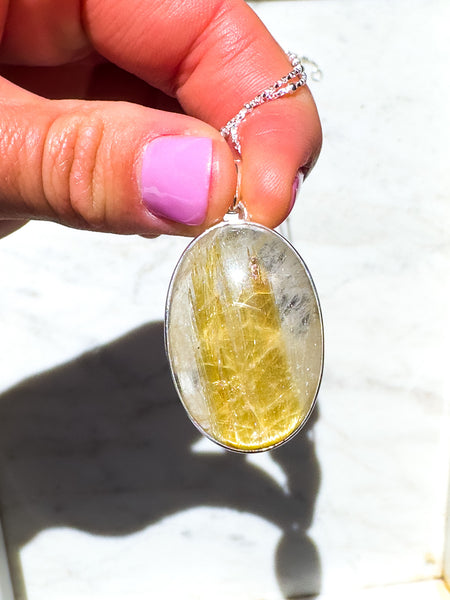 Golden Rutile Necklace