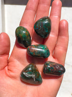 Malachite Chyrscolla Copper Tumblestone