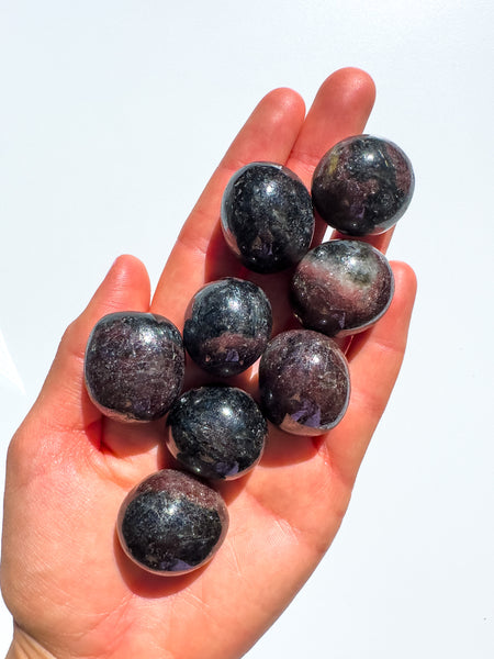 Garnet Astrophyllite Tumblestone