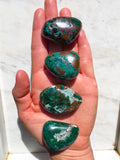 Malachite Chyrscolla Copper Tumblestone