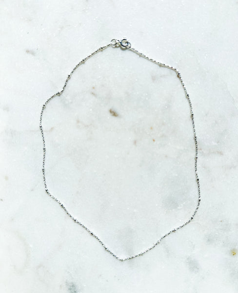 Choker Silver 14 inch chain