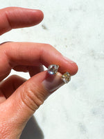 Herkimer Diamond Gold Earrings