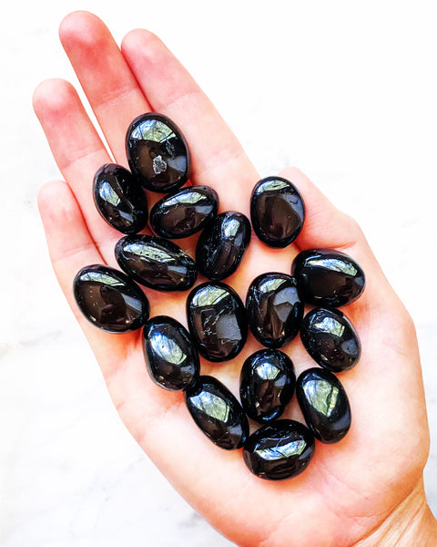 Small Black Tourmaline Tumblestone